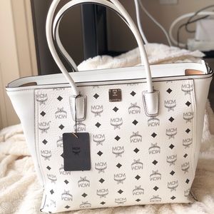 [hold] MCM - 'Visetos' Coated Canvas Shopper